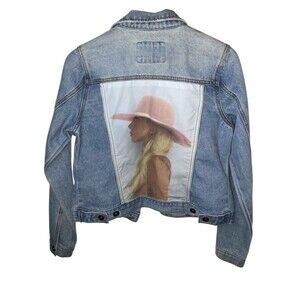 LADY GAGA Denim Jean Jacket - Joanne Tour Authentic